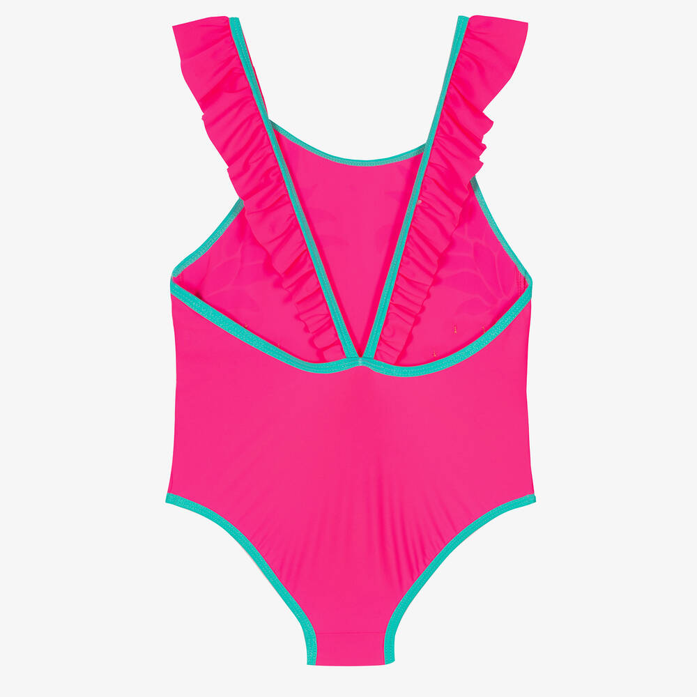 Billieblush-Розовый купальник с рюшами | Childrensalon Outlet