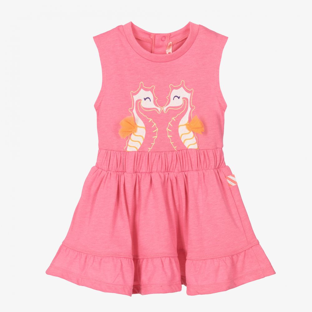 Billieblush - Girls Pink Seahorse Dress | Childrensalon