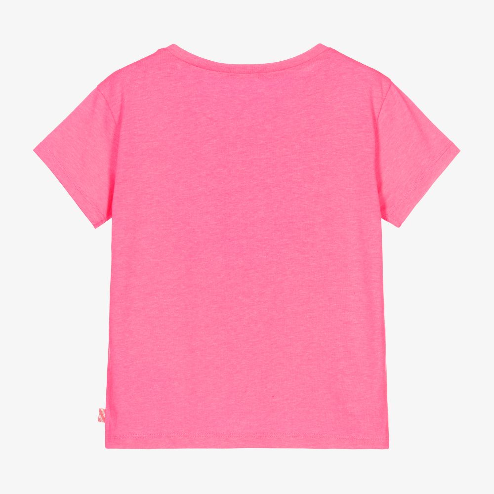 Billieblush-Girls Pink Seahorse T-Shirt | Childrensalon Outlet