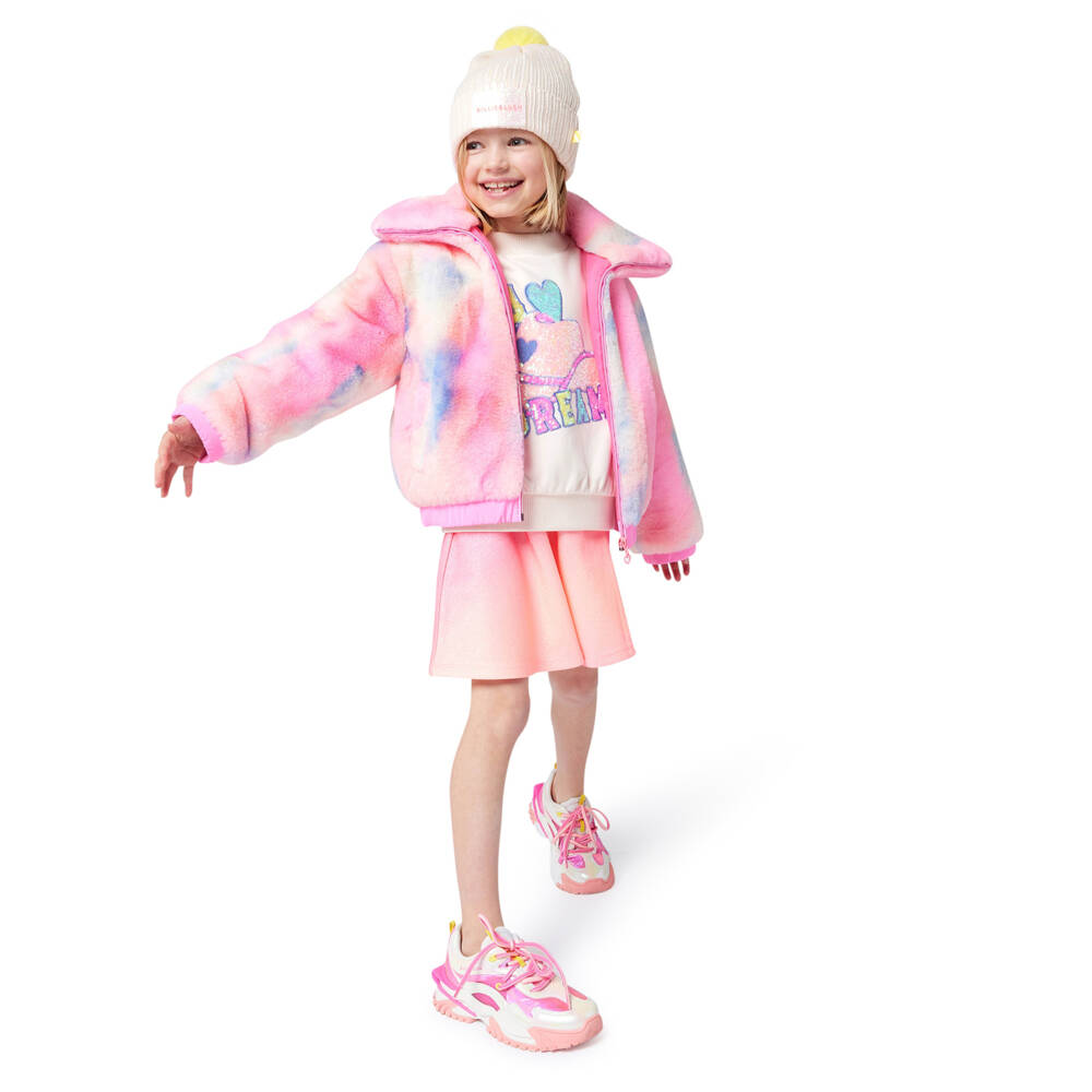 Billieblush-Girls Pink Sequin Cowboy Sweatshirt | Childrensalon Outlet