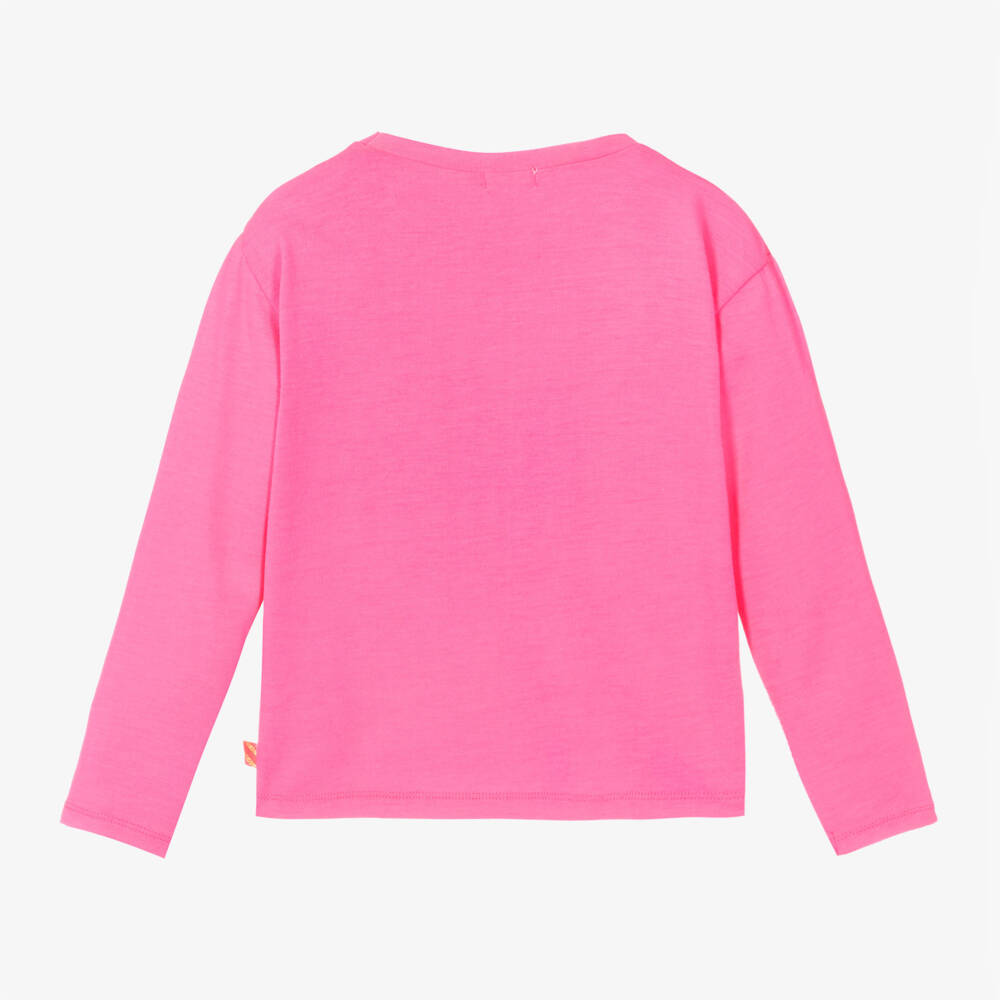 Billieblush-Girls Pink Sequin Heart Top | Childrensalon Outlet