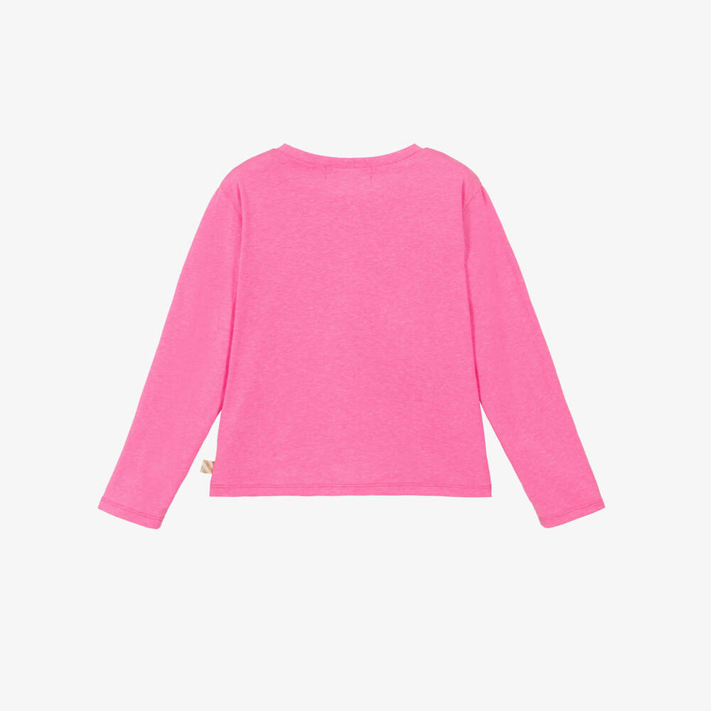 Billieblush-Girls Pink Sequin Love Shirt | Childrensalon Outlet