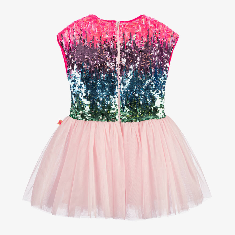 Billieblush-Girls Pink Sequin Party Dress | Childrensalon Outlet