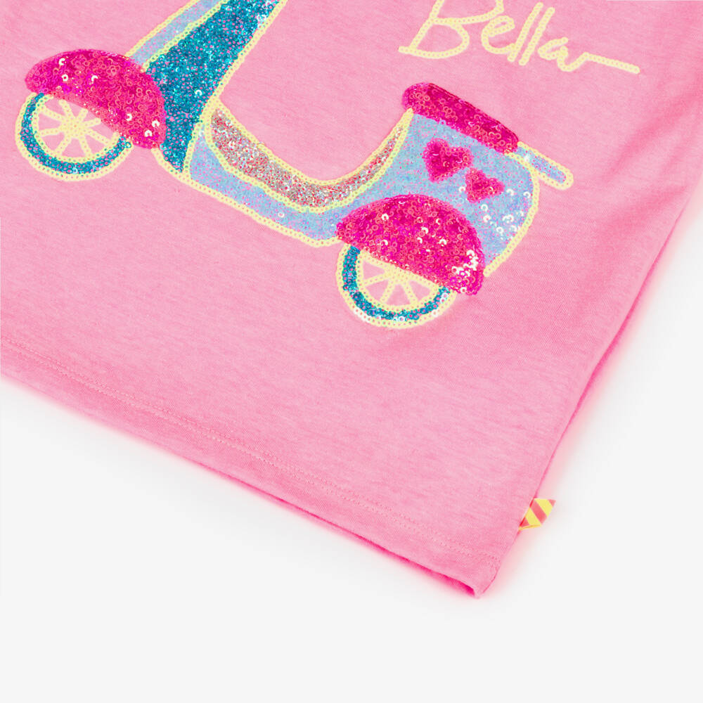 Billieblush-Girls Pink Sequin Scooter Tee | Childrensalon Outlet