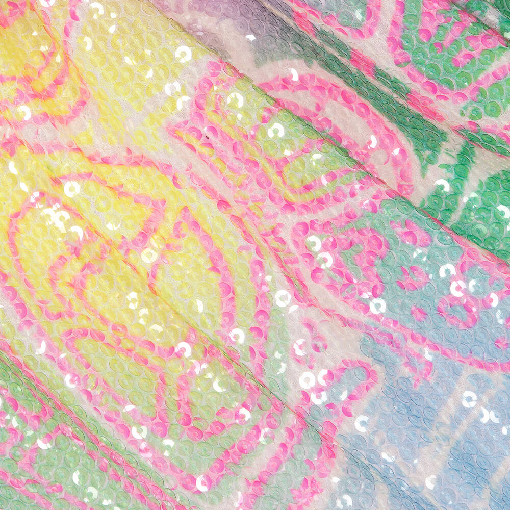 Billieblush-Girls Pink Sequinned Butterfly Skirt | Childrensalon Outlet