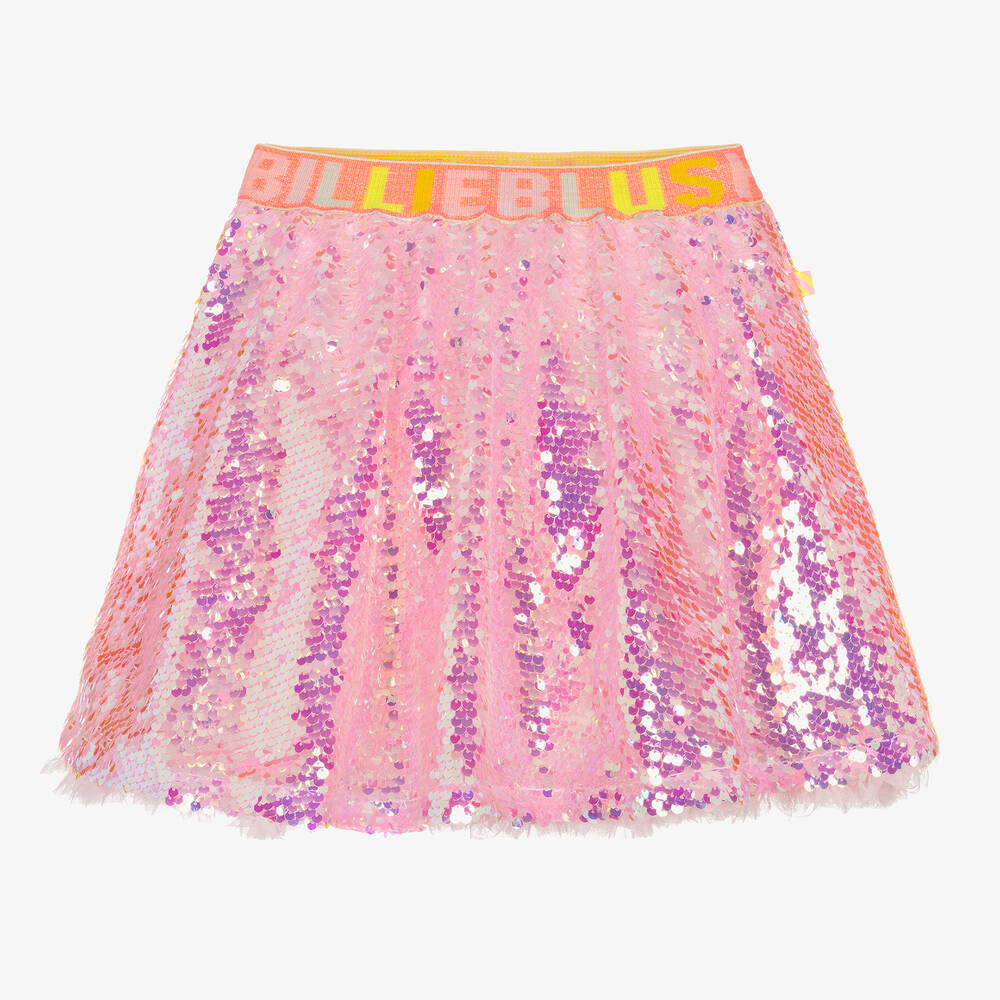 Billieblush-Girls Pink Sequinned Skirt | Childrensalon Outlet