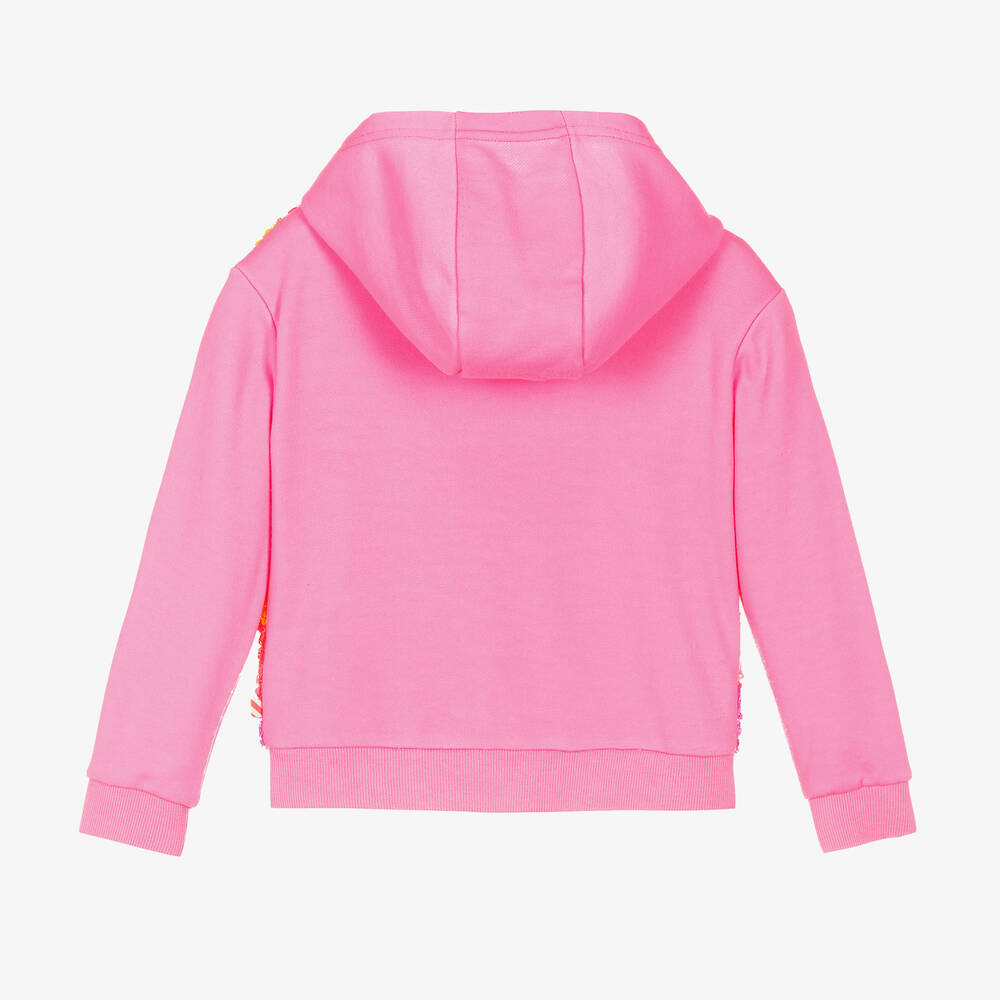 Billieblush-Girls Pink Sequinned Zip-Up Top | Childrensalon Outlet