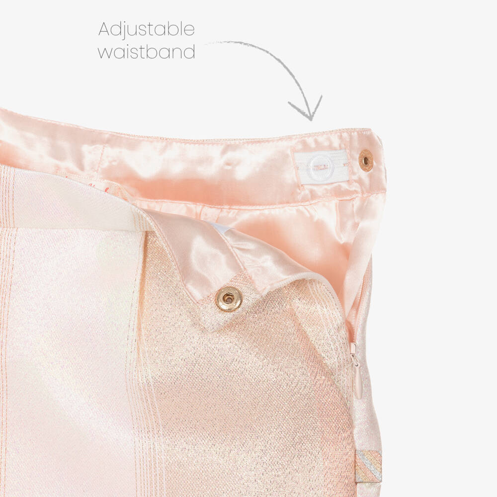 Billieblush-Girls Pink Shimmering Summer Shorts | Childrensalon Outlet