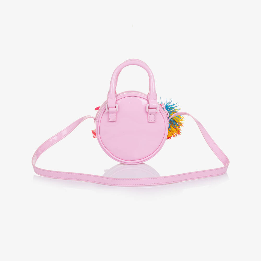 Billieblush-Girls Pink Shoulder Bag with Beaded Charms (12cm) | Childrensalon Outlet