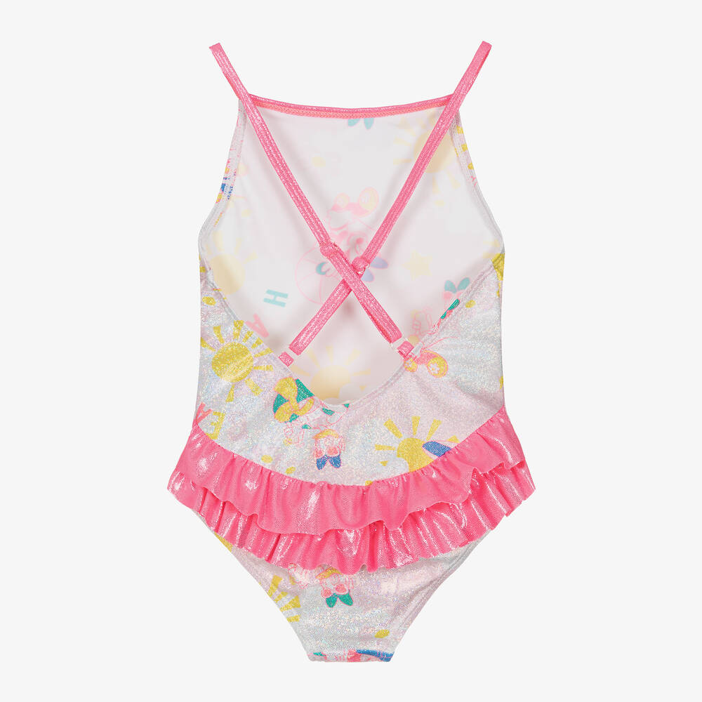 Billieblush-مايّو بطبعة ديزني لون زهري براق | Childrensalon Outlet