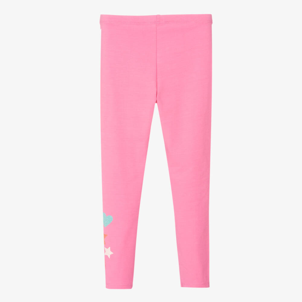 Billieblush-Girls Pink Star Leggings | Childrensalon Outlet
