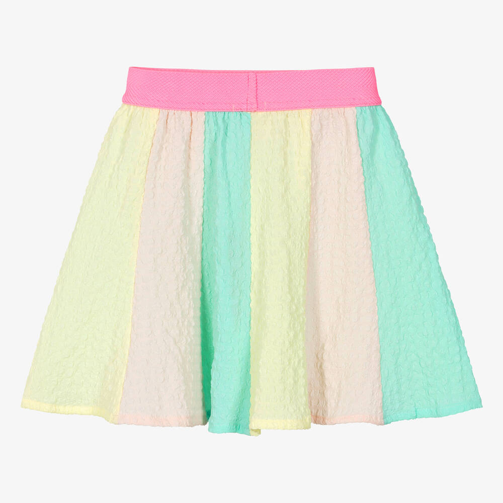 Billieblush-Girls Pink Striped Seersucker Skirt | Childrensalon Outlet