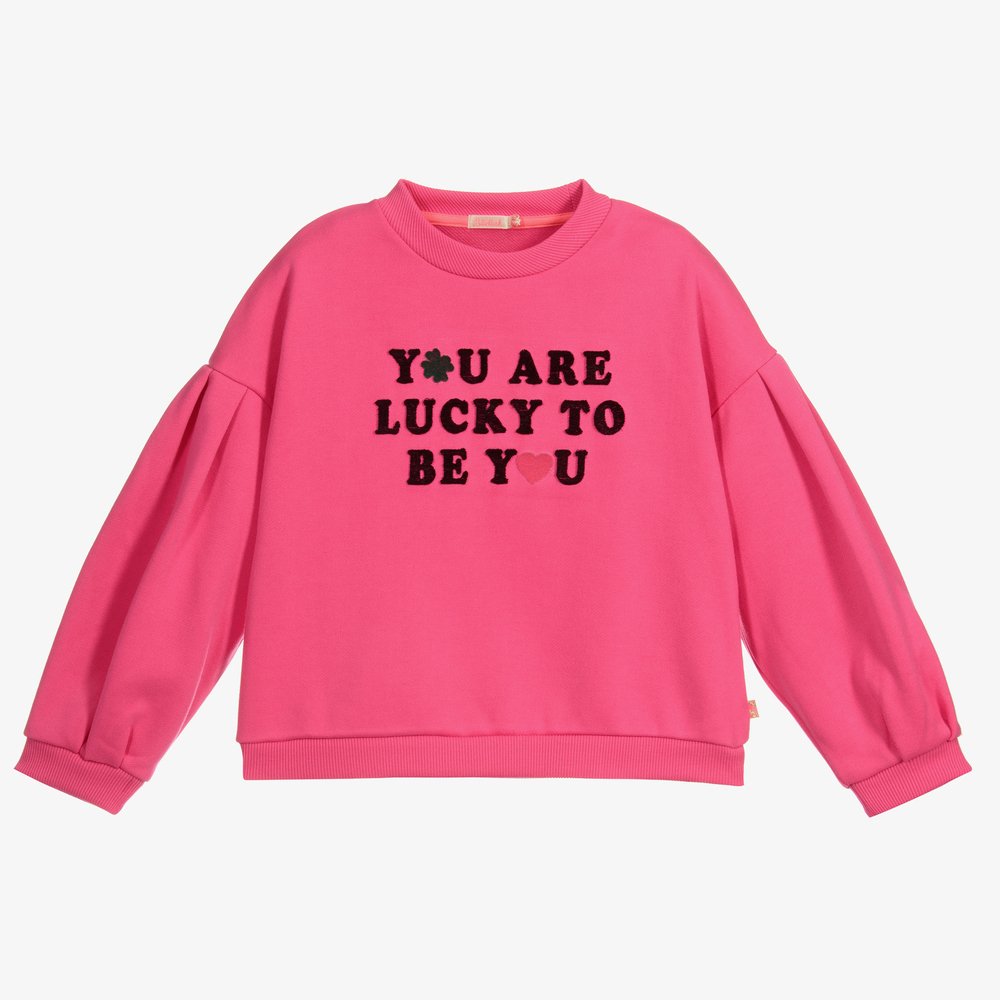 Billieblush-Girls Pink Sweatshirt | Childrensalon Outlet