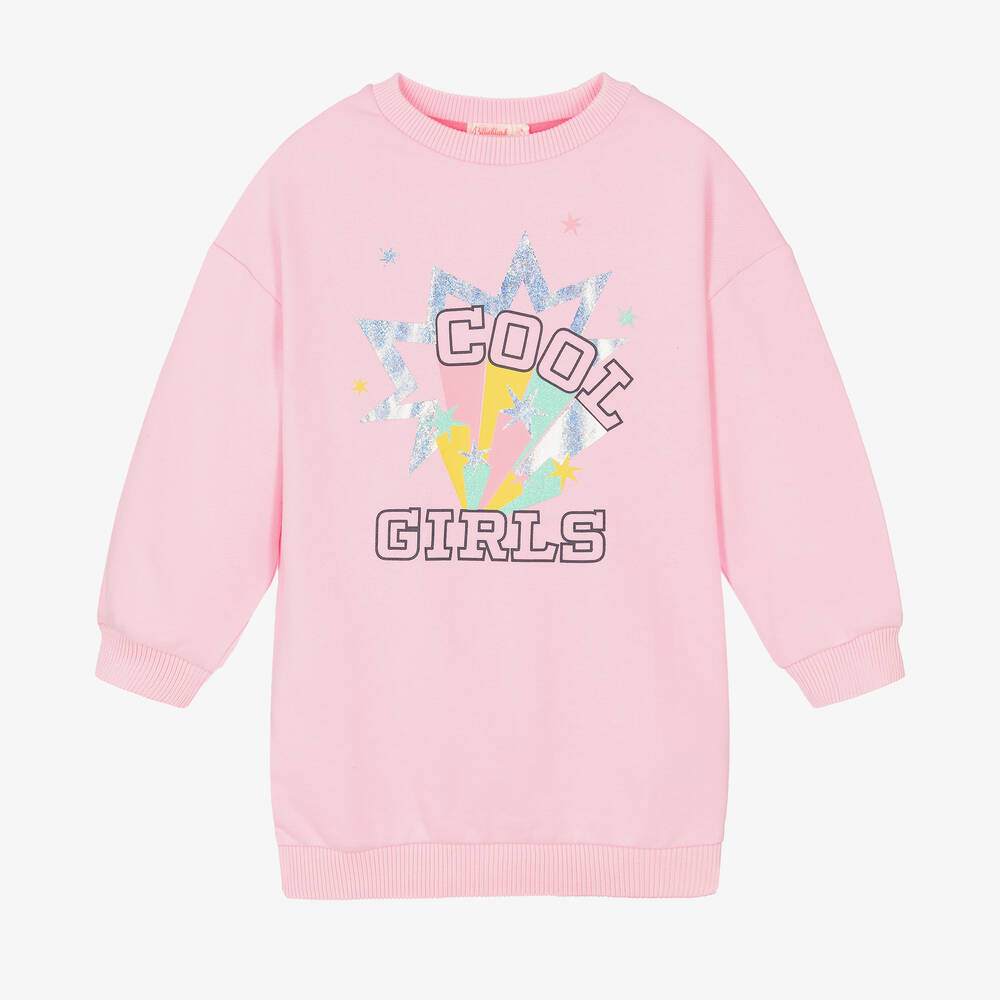 Billieblush - Girls Pink Sweatshirt Dress | Childrensalon