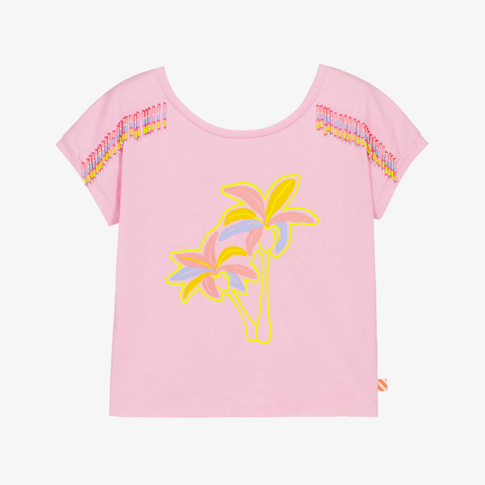 Billieblush-Розовая футболка для девочек | Childrensalon Outlet