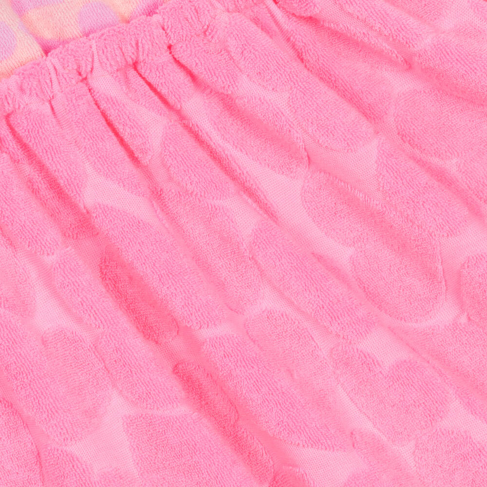 Billieblush-فستان مزيج قطن لون زهري نيون | Childrensalon Outlet