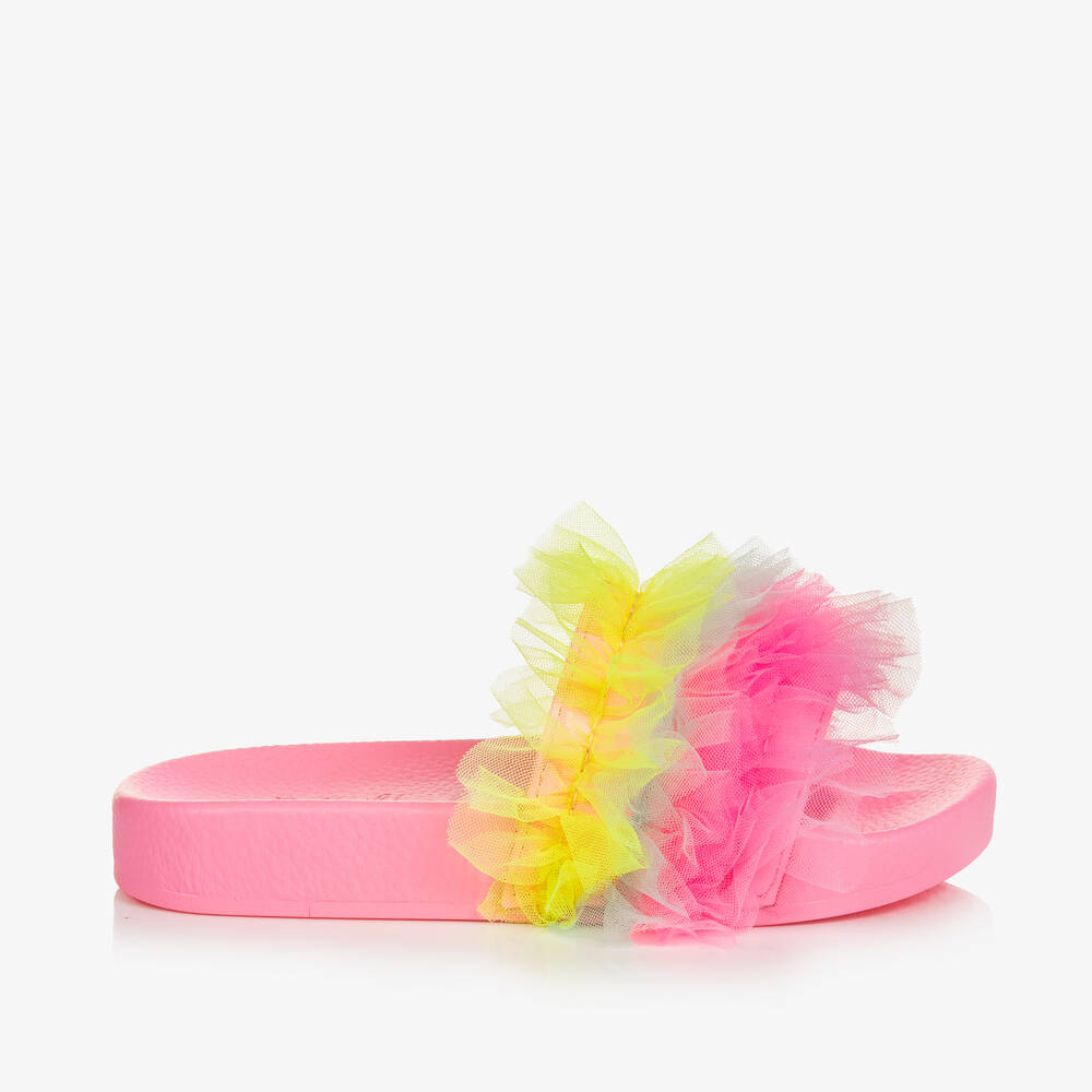 Billieblush-Girls Pink Tulle Sliders | Childrensalon Outlet