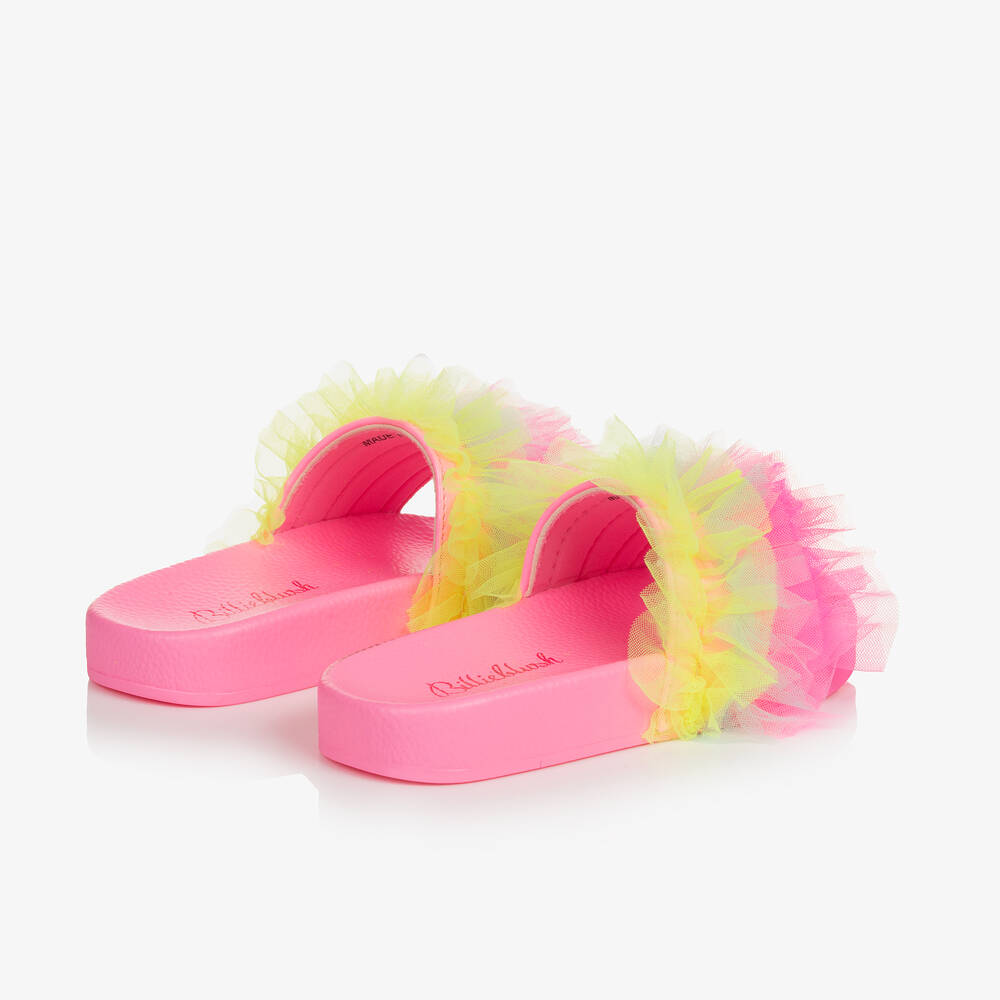 Billieblush-Girls Pink Tulle Sliders | Childrensalon Outlet