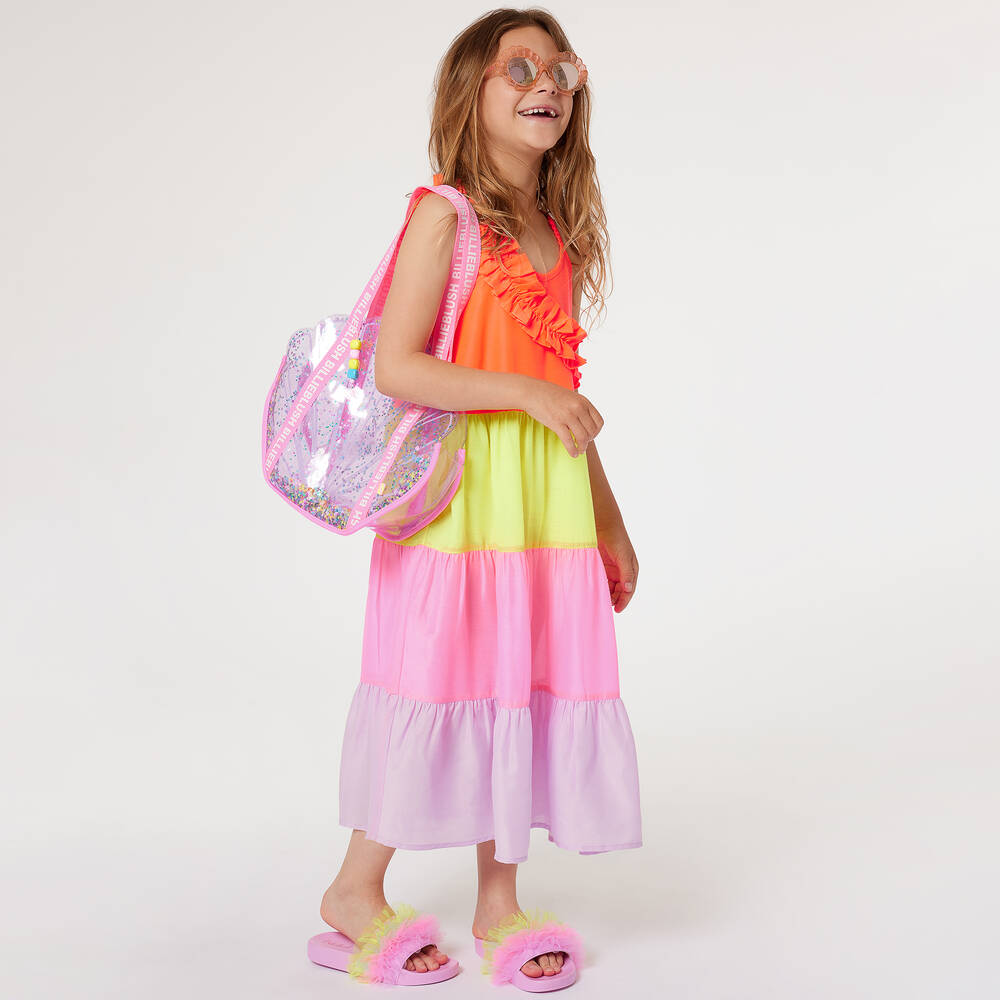 Billieblush-Girls Pink Tulle Sliders | Childrensalon Outlet