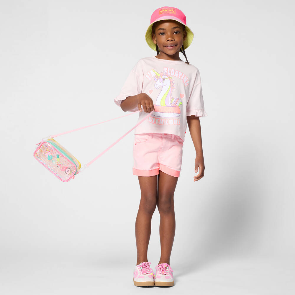 Billieblush-Girls Pink Unicorn T-Shirt | Childrensalon Outlet