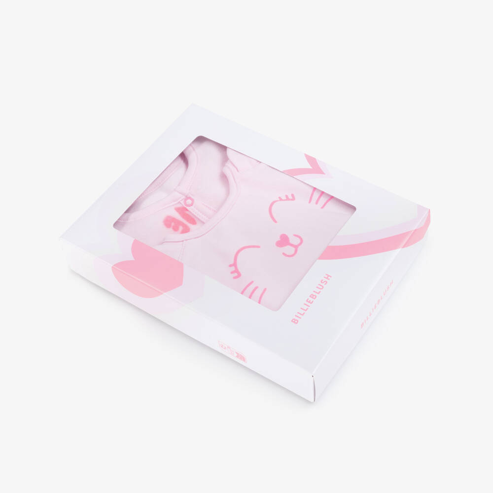 Billieblush-Розовый велюровый комплект для малышей с котиком для девочек | Childrensalon Outlet