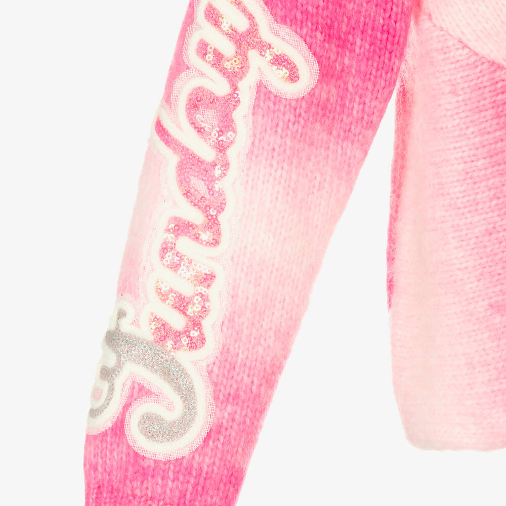 Billieblush-Girls Pink & White Knot Jumper | Childrensalon Outlet