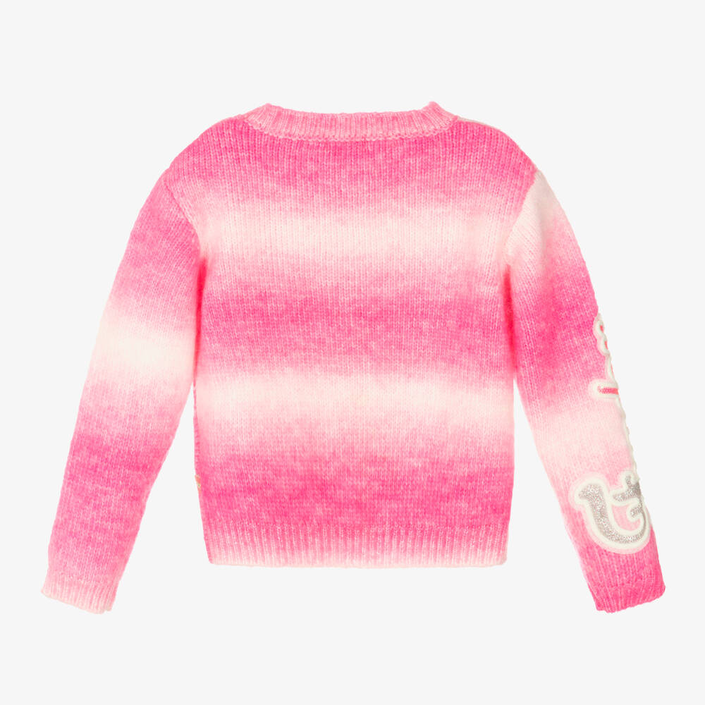 Billieblush-Girls Pink & White Knot Jumper | Childrensalon Outlet
