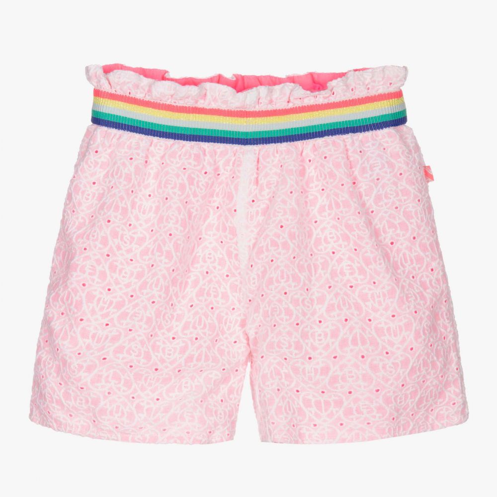 Billieblush - Girls Pink & White Shorts | Childrensalon