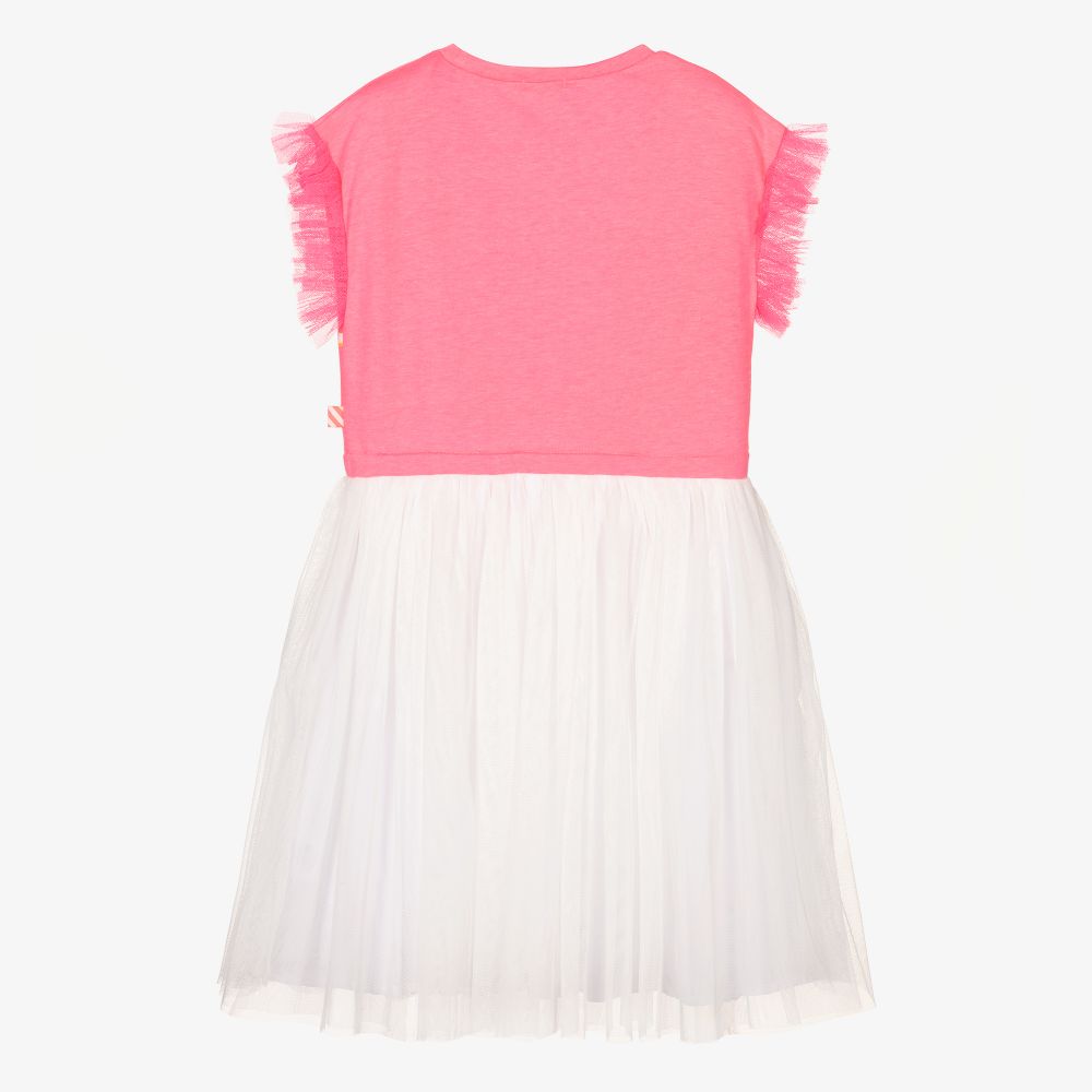 Billieblush-Розово-белое платье из тюля для девочек | Childrensalon Outlet