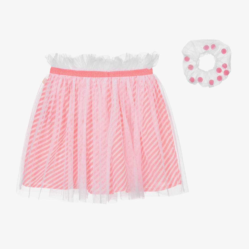 Billieblush-Girls Pink & White Tulle Tutu Skirt | Childrensalon Outlet
