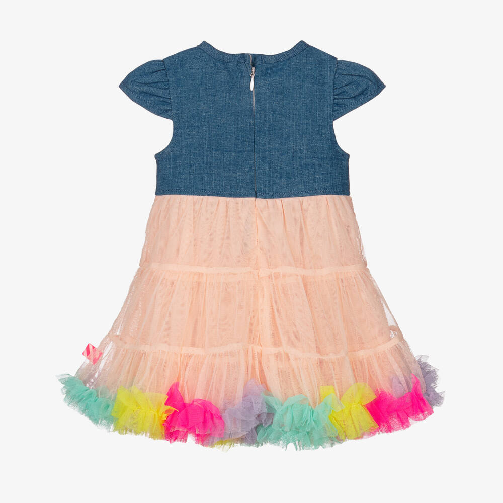 Billieblush-Girls Playful Denim & Tulle Delight | Childrensalon Outlet