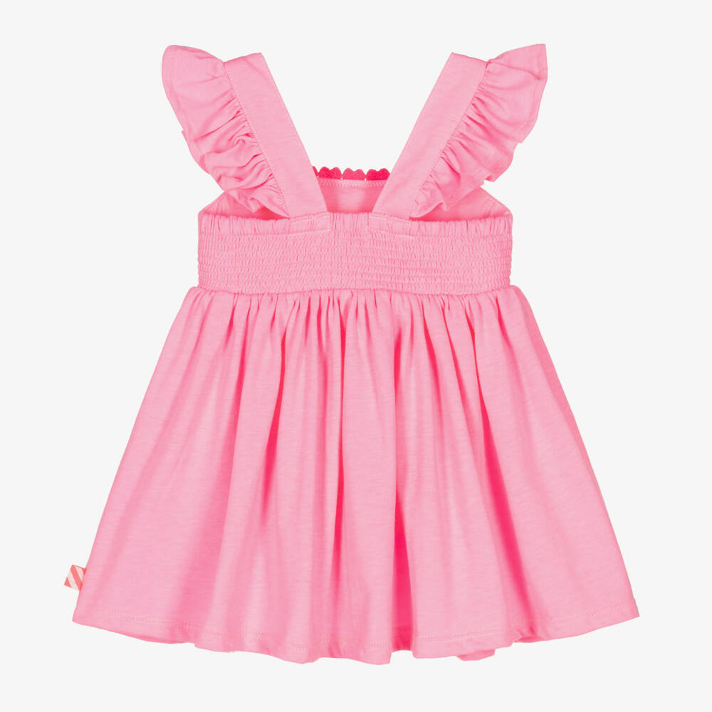 Billieblush-Girls Playful Pink Heart-Stripe Dress | Childrensalon Outlet