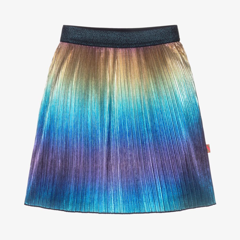 Rainbow pleated skirt boohoo clearance
