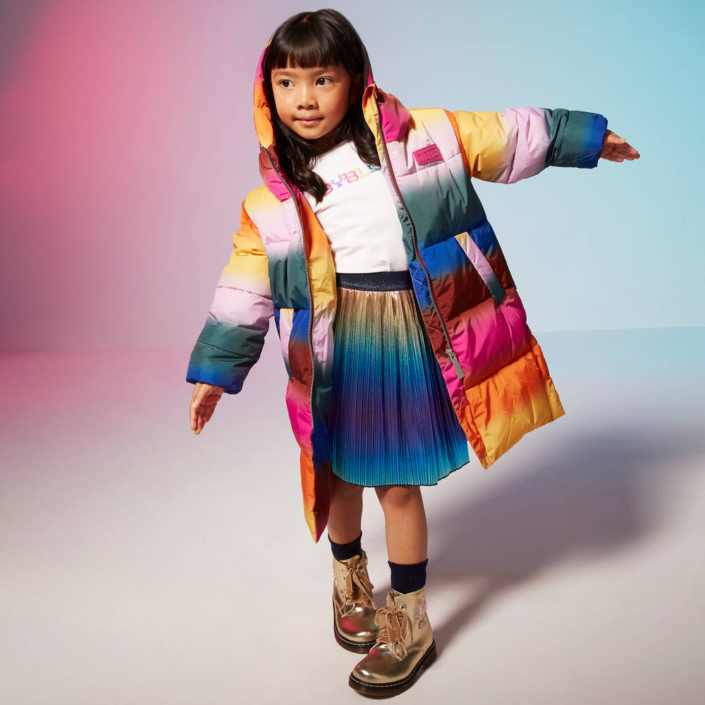 Billieblush Girls Pleated Rainbow Skirt
