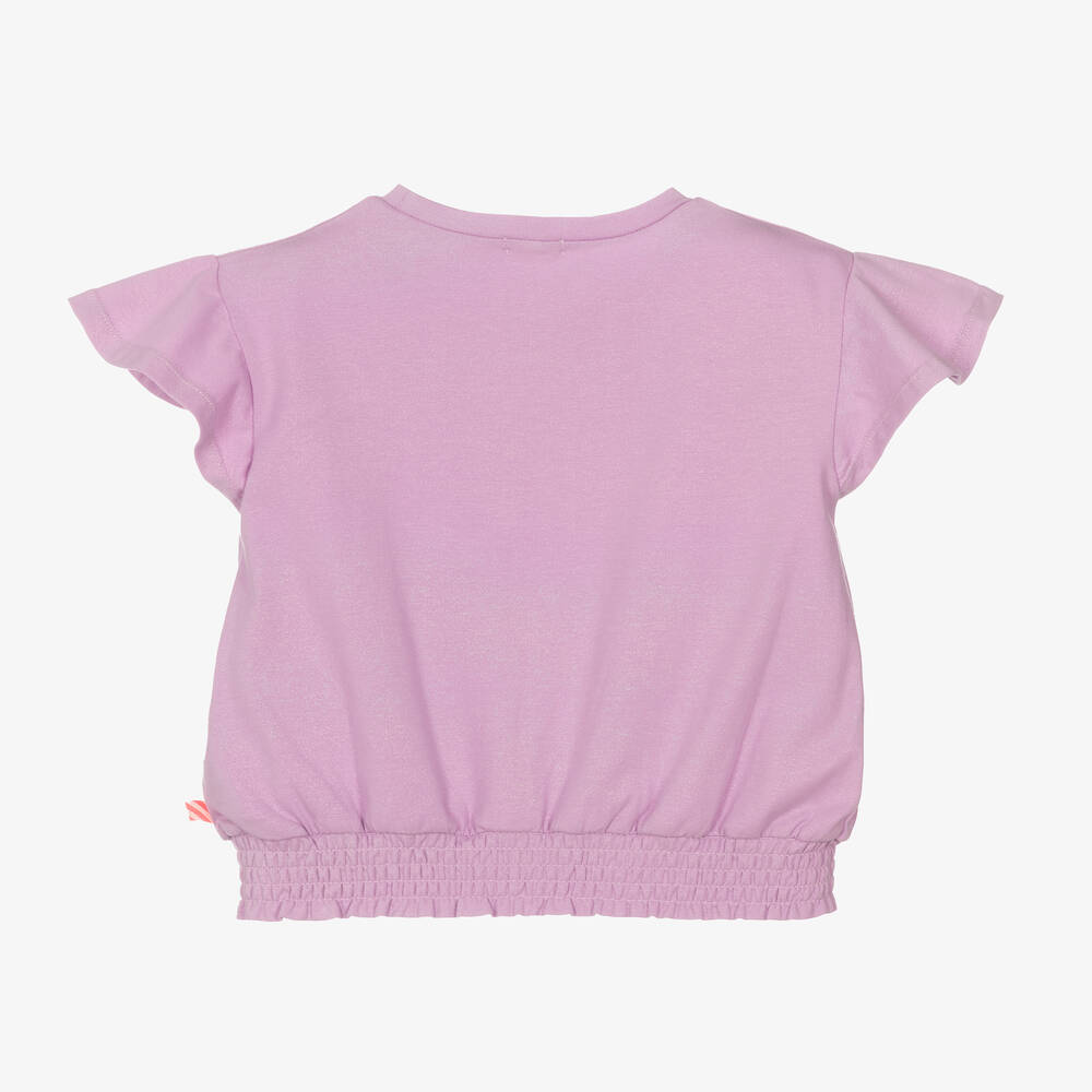 Billieblush logo-print cotton sweatshirt - Neutrals