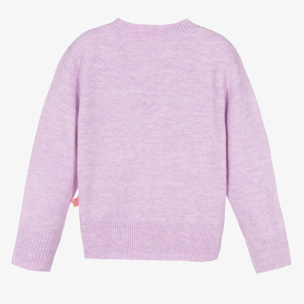 بيلي بلاش-كنزة محبوكة لون بنفسجي للبنات | Childrensalon Outlet