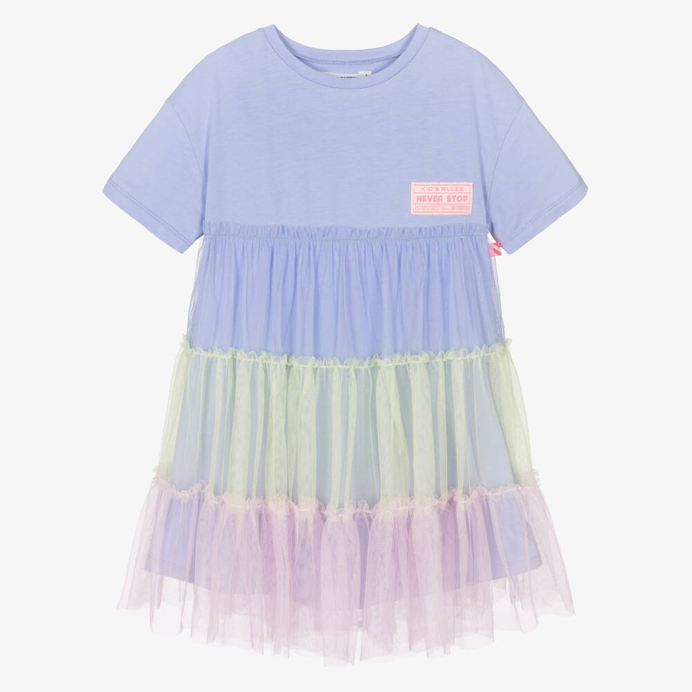 Billieblush-Girls Purple & Pastel Tulle Dress | Childrensalon Outlet