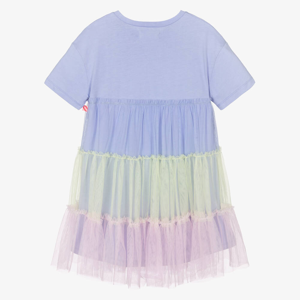 Billieblush-Girls Purple & Pastel Tulle Dress | Childrensalon Outlet