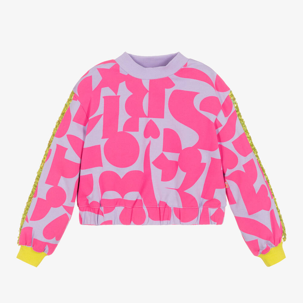 Billieblush - Baumwoll-Sweatshirt Violett/Pink | Childrensalon