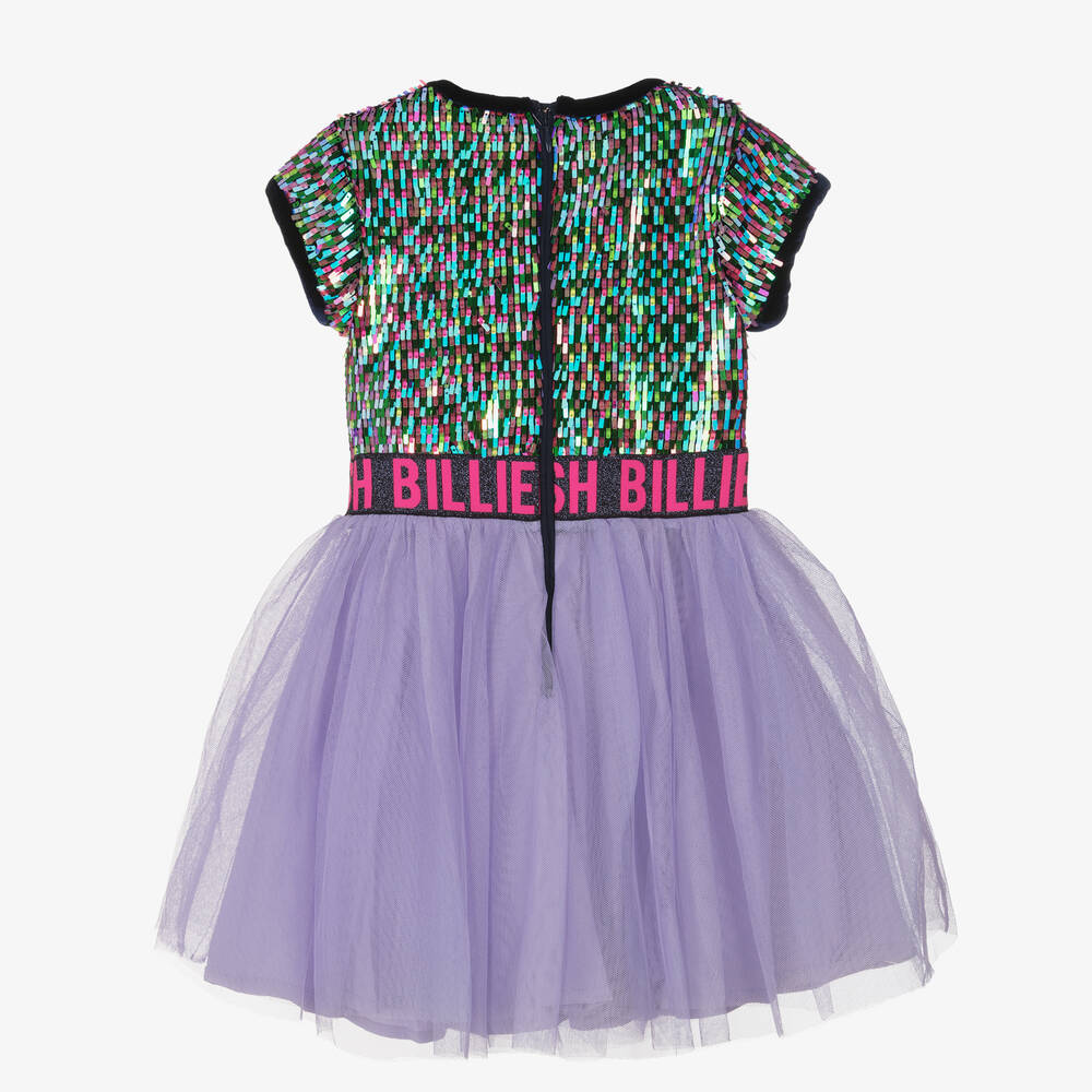 Billieblush-Girls Purple Tulle and Sequin Dress | Childrensalon Outlet
