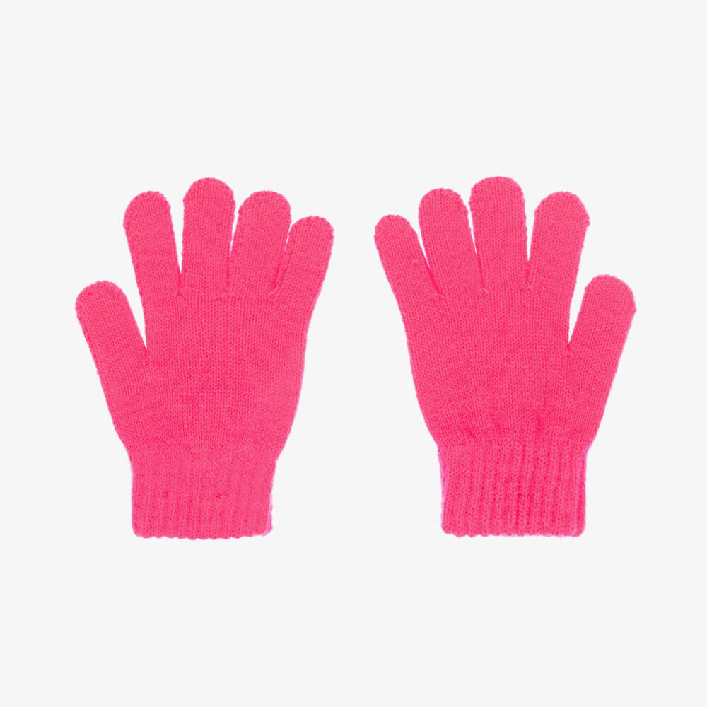 Billieblush-Girls Radiant Pink Sparkle Mittens | Childrensalon Outlet