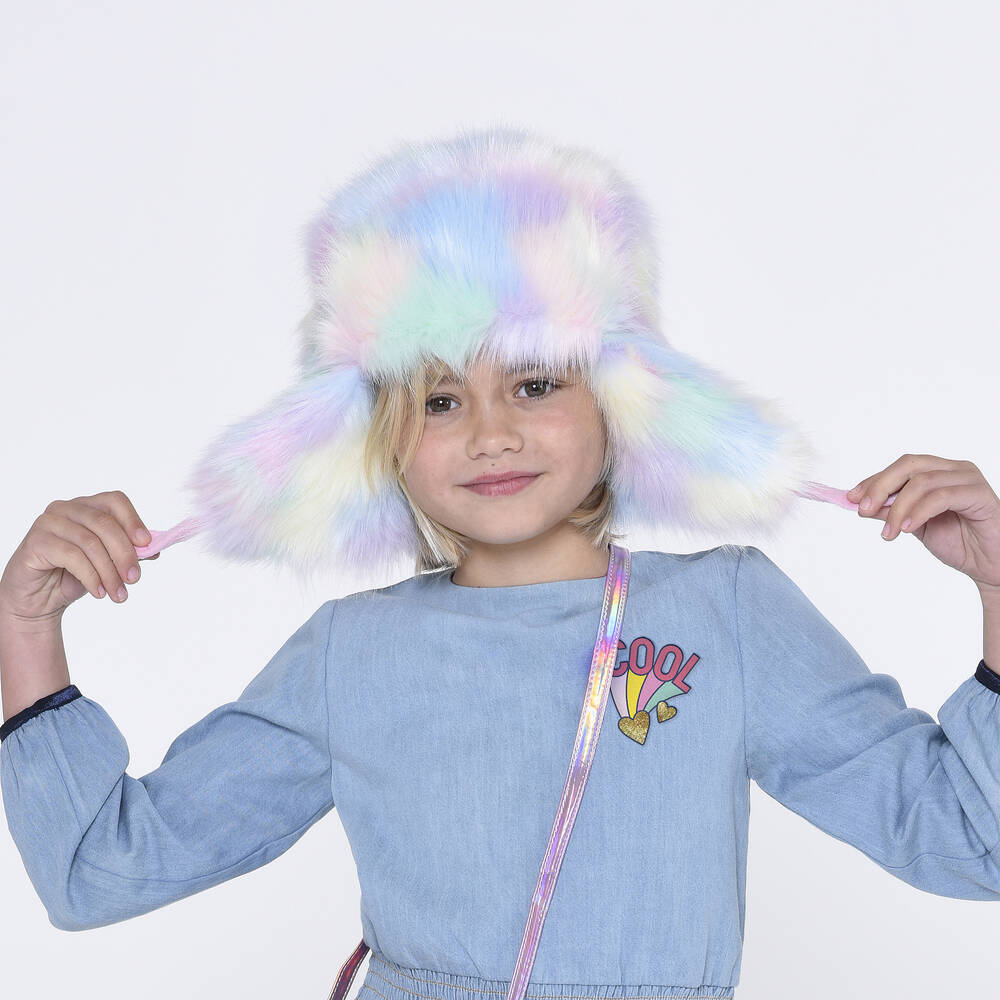 Girls fur hat sales