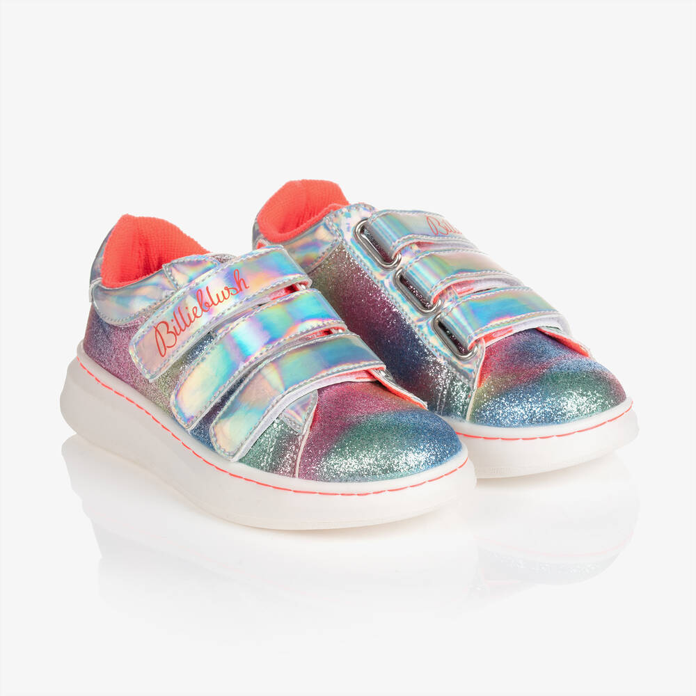 Billieblush Girls Rainbow Glitter Trainers Childrensalon Outlet