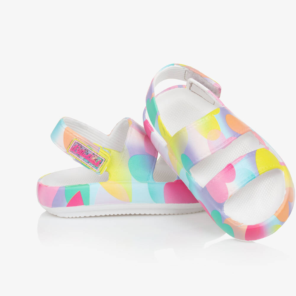 Billieblush-Сандалии на липучке с радужным сердцем для девочек | Childrensalon Outlet