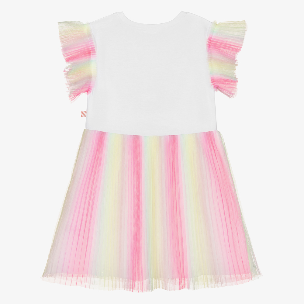 Billieblush-Girls Rainbow Pleated Dress | Childrensalon Outlet