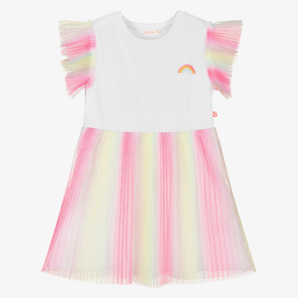 Billieblush - Robe plissée Arc-en-ciel Fille | Childrensalon