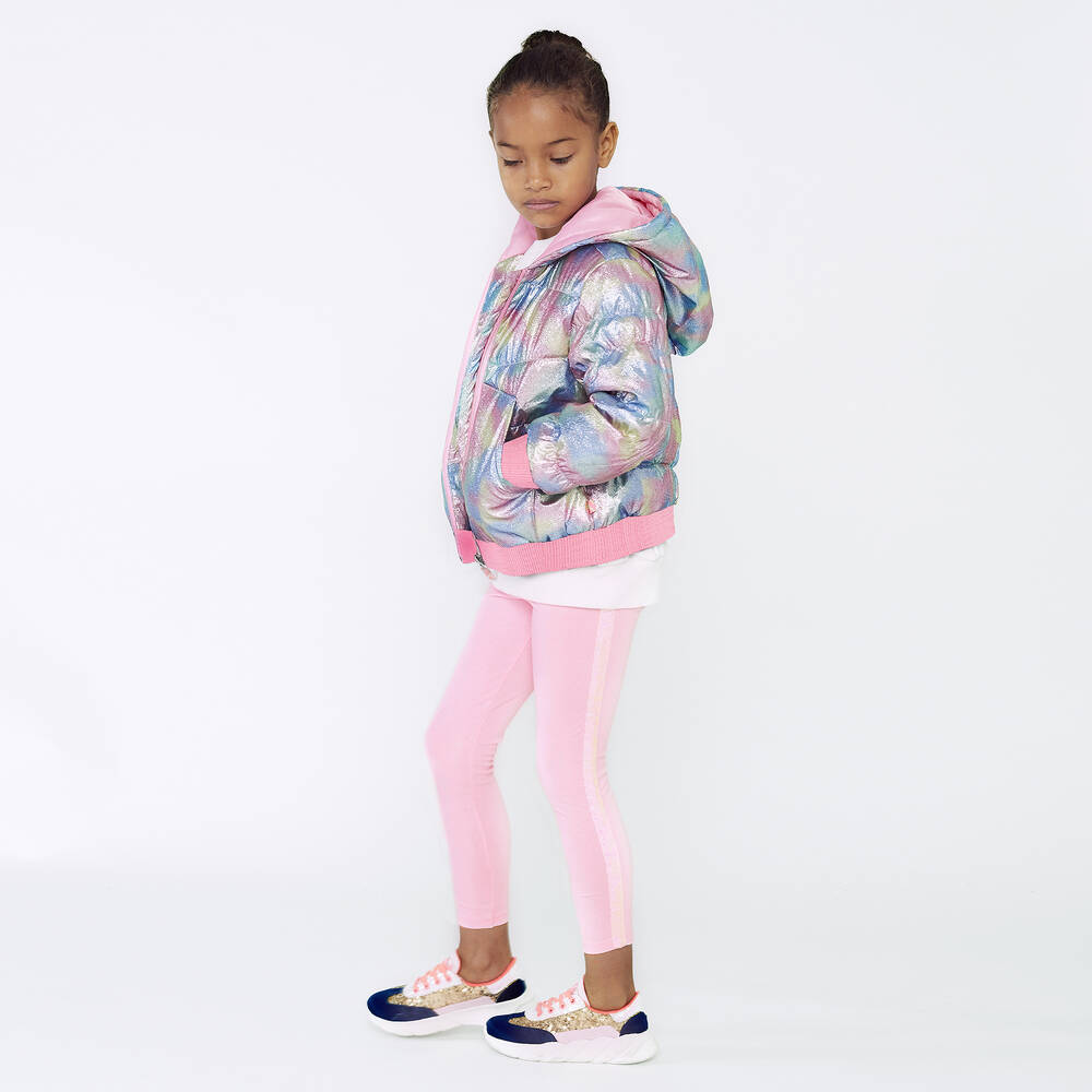 Billieblush-Girls Rainbow Puffer Jacket | Childrensalon Outlet