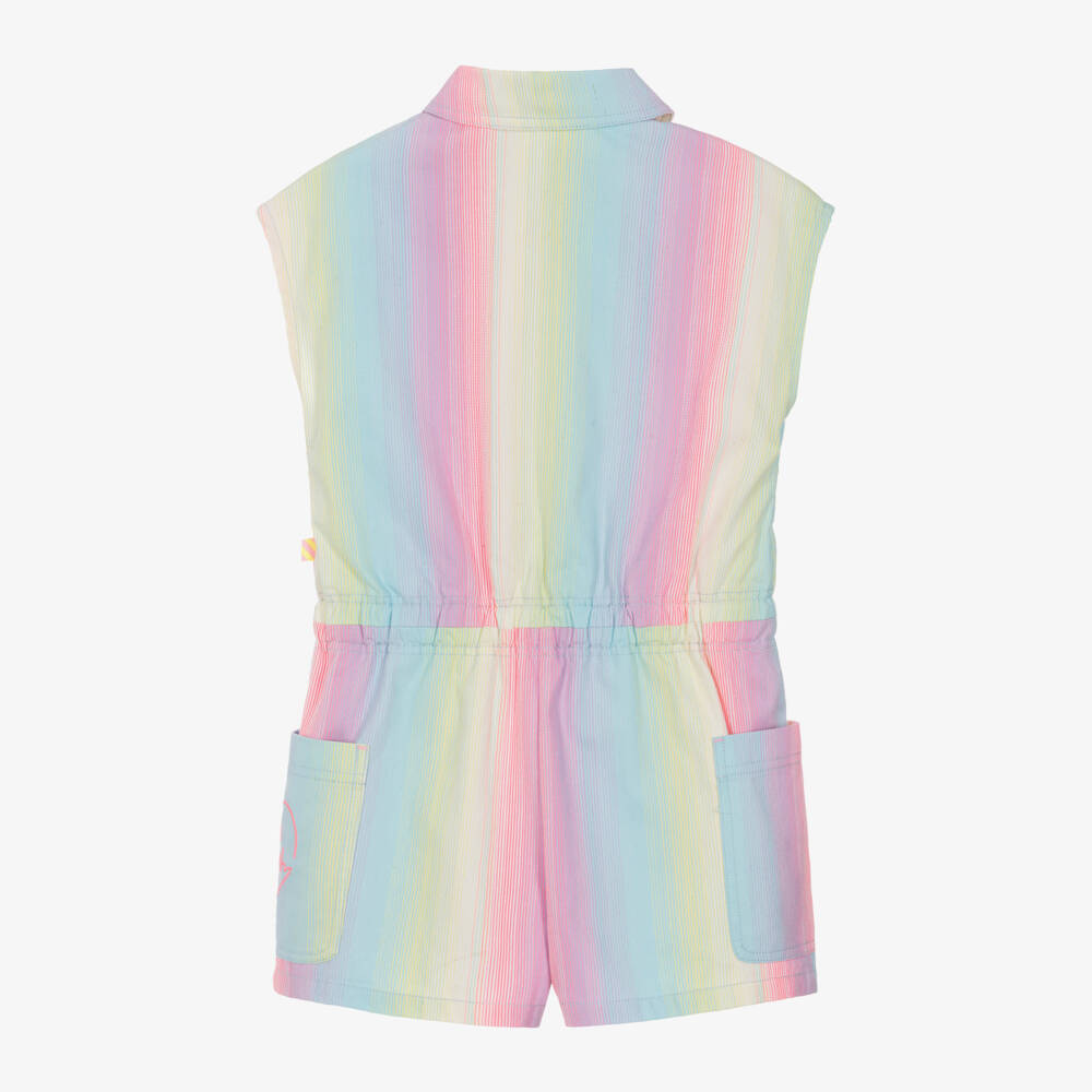 Billieblush-Girls Rainbow Stripe Romper Delight | Childrensalon Outlet