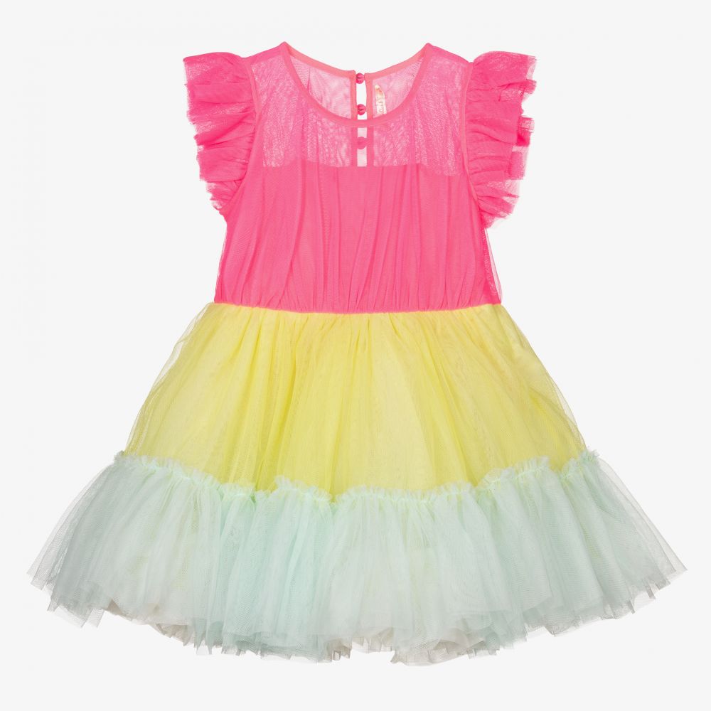 Billieblush - Girls Rainbow Tulle Dress | Childrensalon Outlet