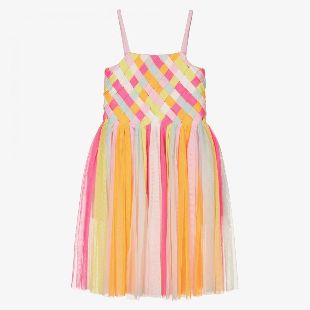 Billieblush - فستان تول بطبعة ألوان قوس قزح | Childrensalon